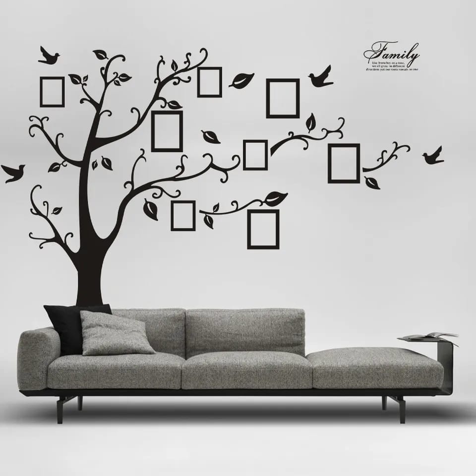 Large 250x180cm 3D DIY Family Photo Tree Wall Sticker