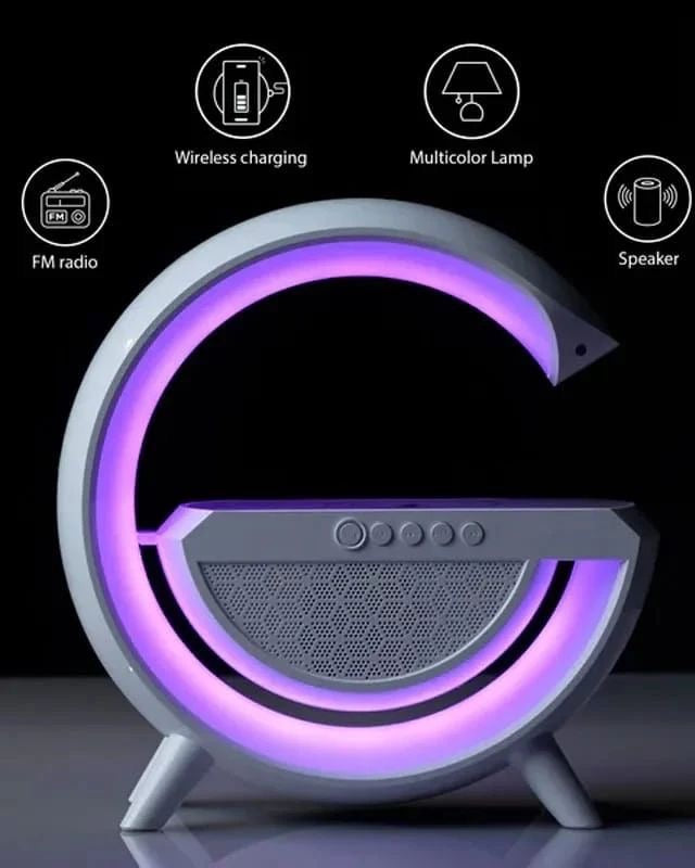 G Lamp Smart Bluetooth Speaker Wireless Fast Charger Station