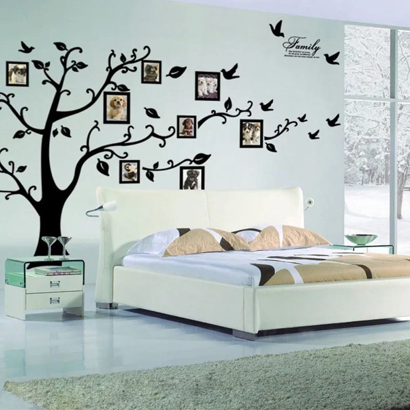 Large 250x180cm 3D DIY Family Photo Tree Wall Sticker