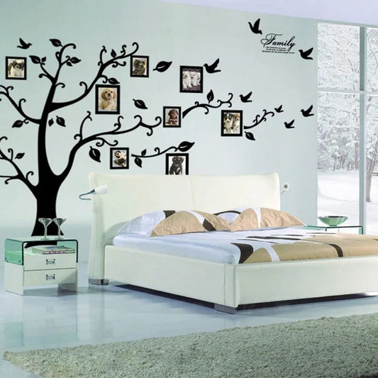 Large 250x180cm 3D DIY Family Photo Tree Wall Sticker
