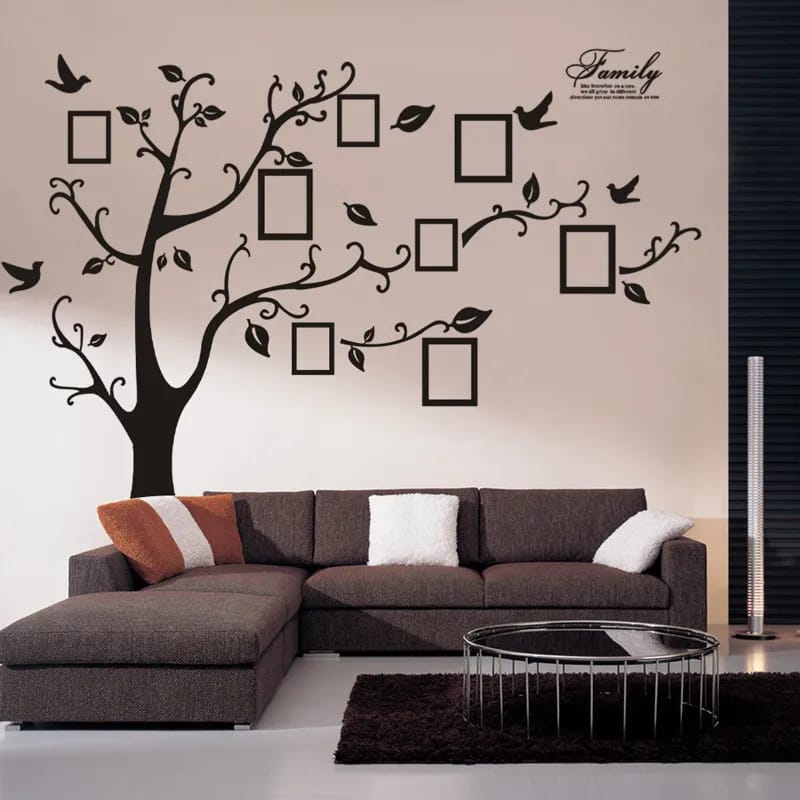 Large 250x180cm 3D DIY Family Photo Tree Wall Sticker