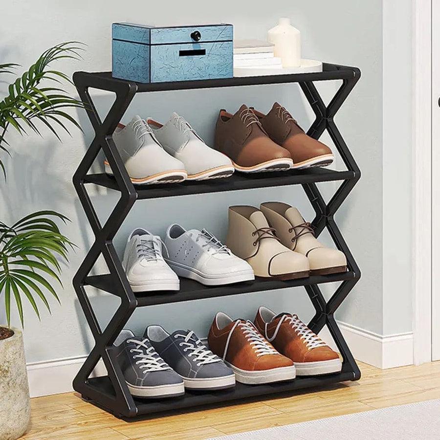 Household Simple Multi 3layer Space saving Xshaped Shoe Rack