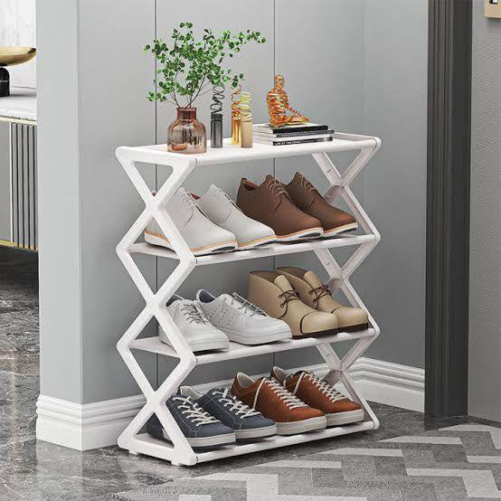 Household Simple Multi 3layer Space saving Xshaped Shoe Rack