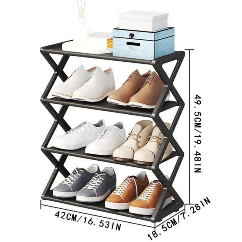 Household Simple Multi 3layer Space saving Xshaped Shoe Rack
