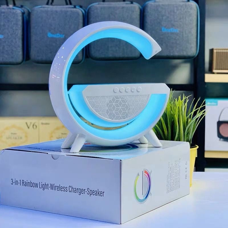 G Lamp Smart Bluetooth Speaker Wireless Fast Charger Station
